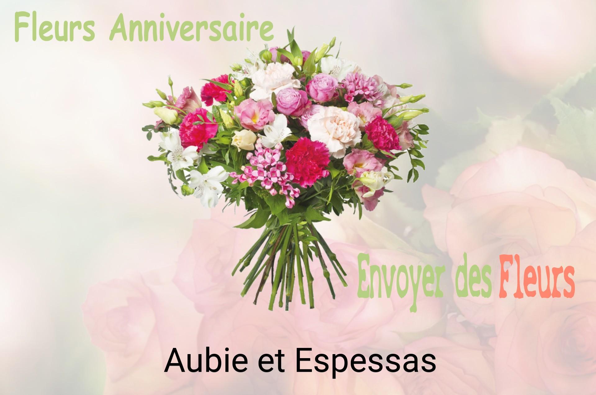 Bouquet de fleurs d’anniversaire livré à Aubie-et-Espessas
