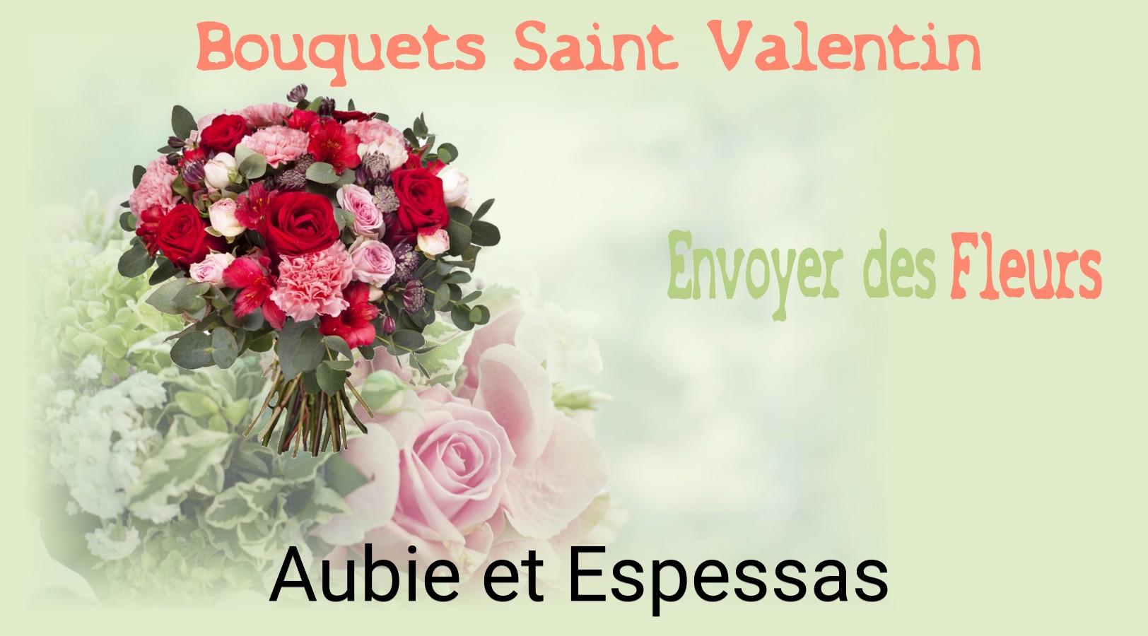 Roses de Saint-Valentin livrées à Aubie-et-Espessas